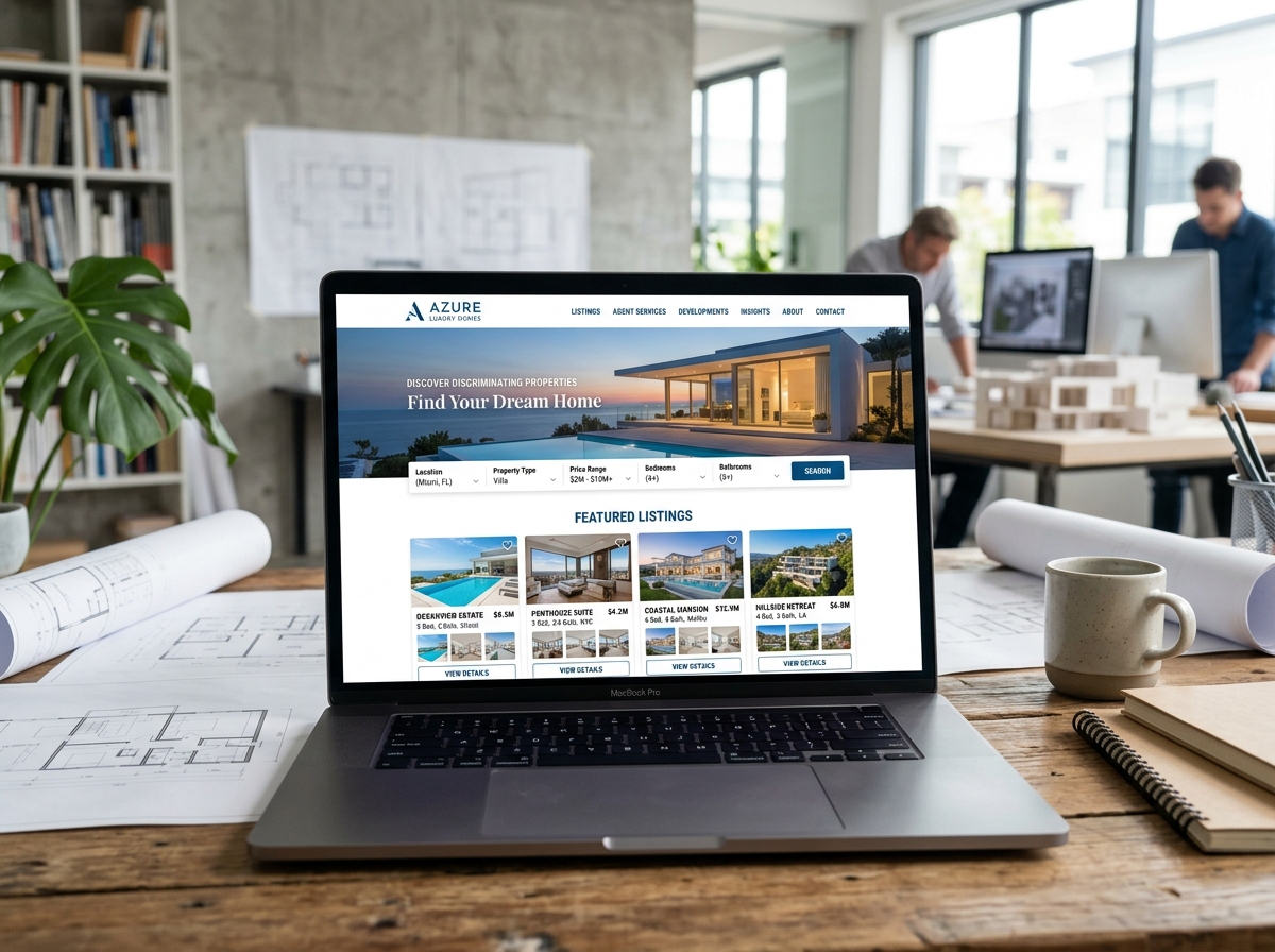 Exemplo de site imobiliário de alto padrão