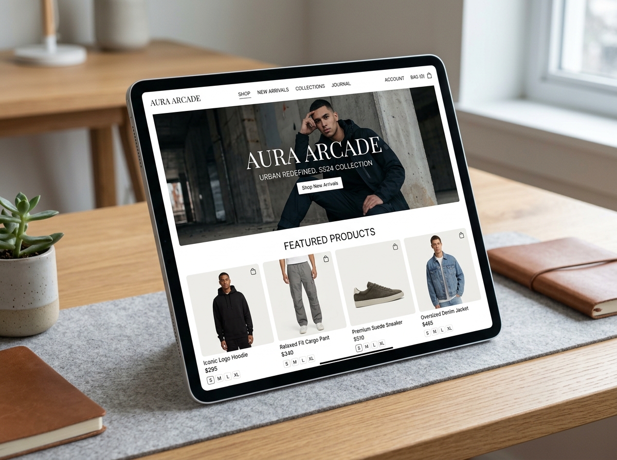 Exemplo de projeto de e-commerce de moda